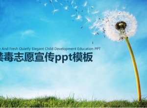 禁毒志愿宣传ppt模板