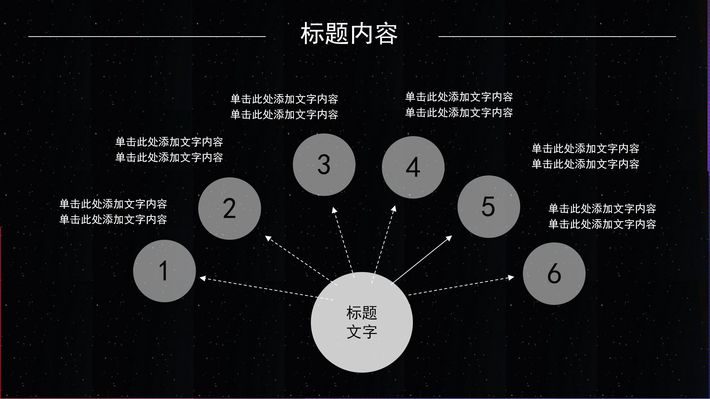 科幻大气星空背景公司述职报告PPT模板