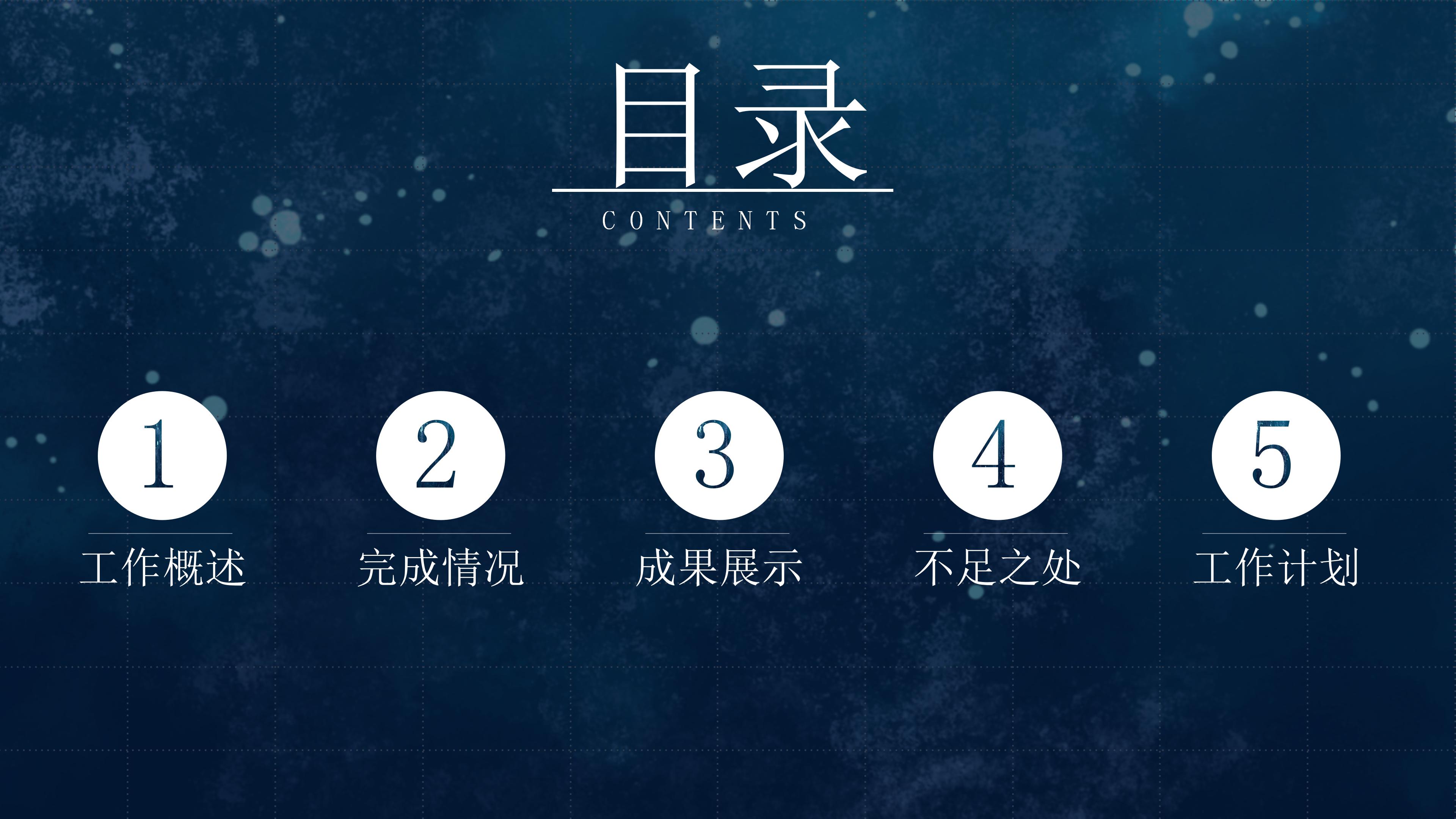 震撼星空现代科技感背景工作总结计划PPT模板