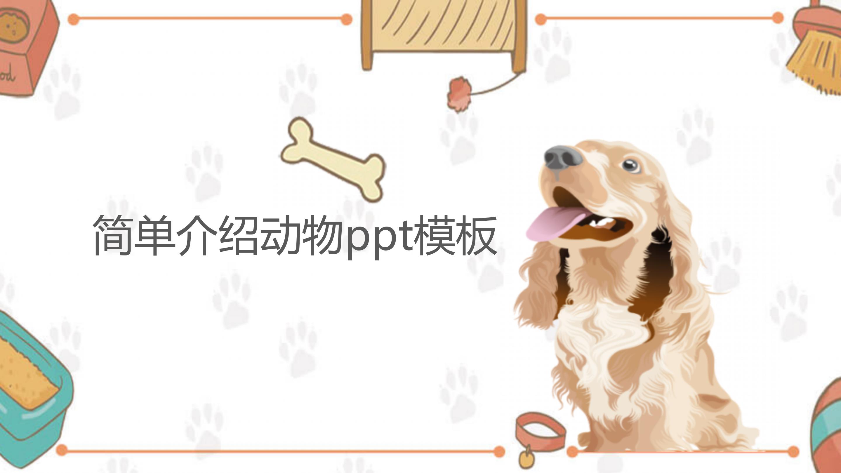 简单介绍动物ppt模板