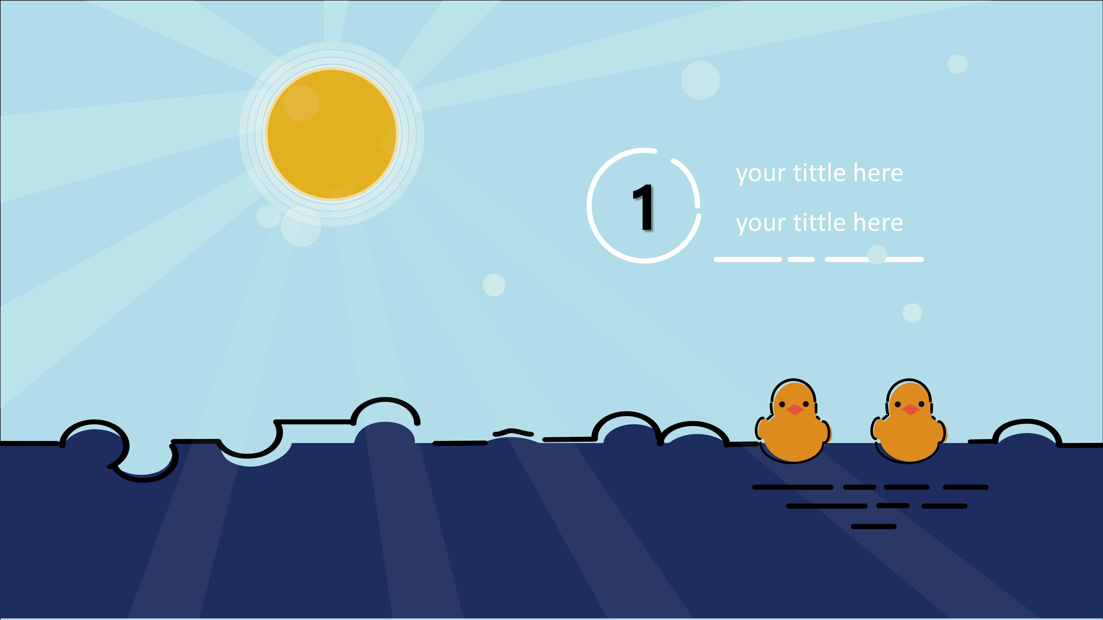 海洋动物介绍ppt模板