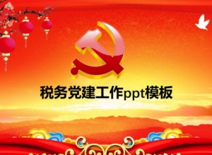 税务党建工作ppt模板