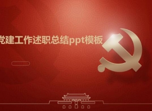 党建工作述职总结ppt模板