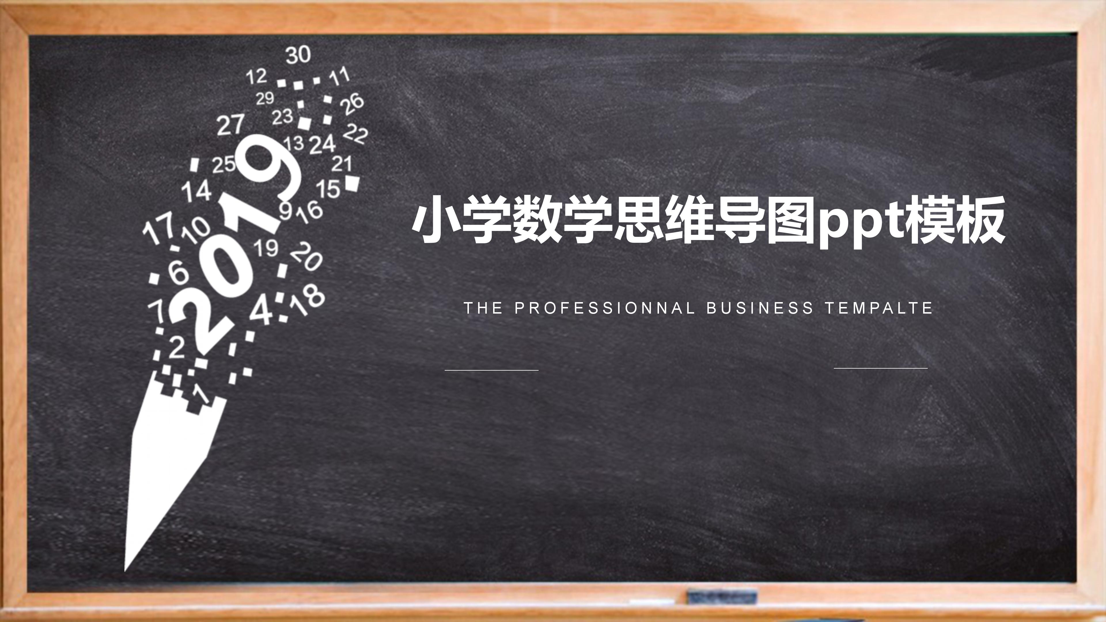 小学数学思维导图ppt模板