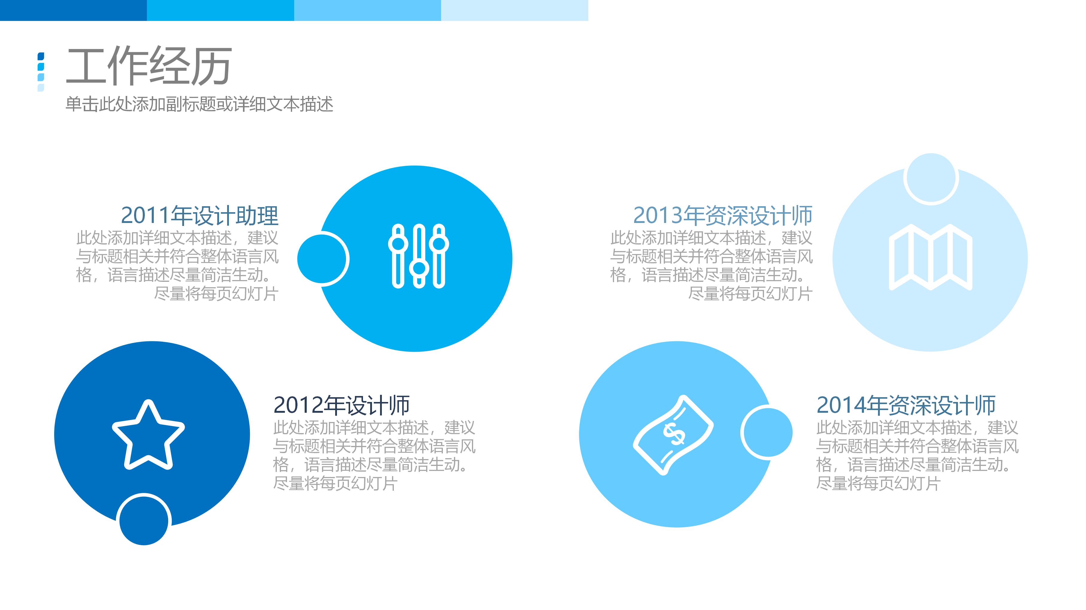 创意动画个人简历ppt模板