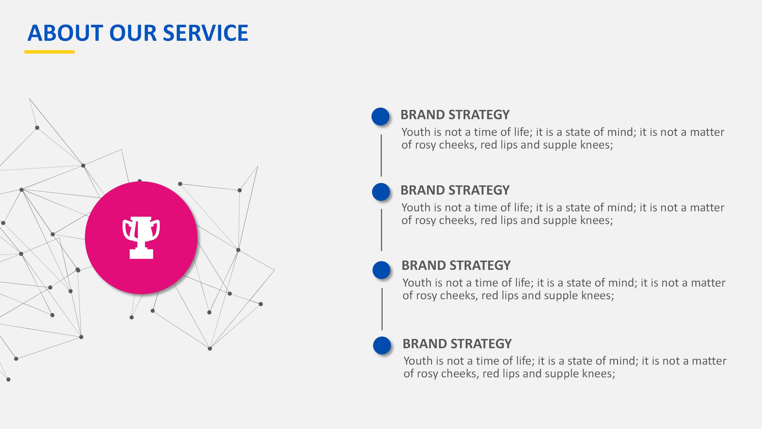 时尚活力多彩撞色背景公司商务介绍PPT模板