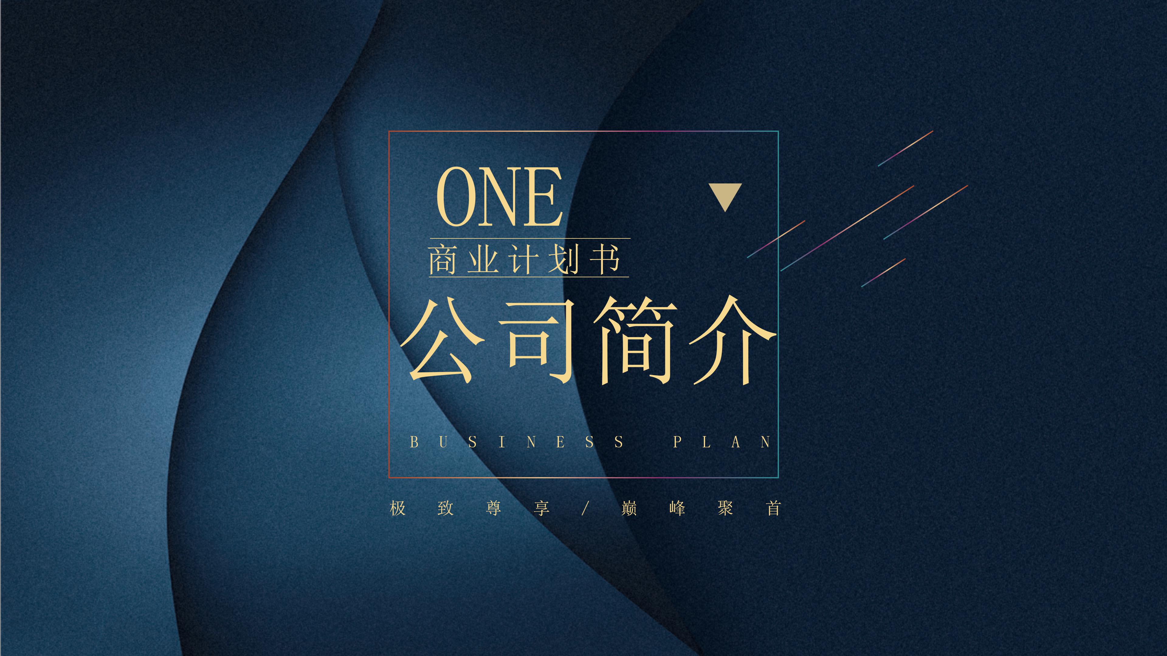 投资企业项目计划书ppt模板