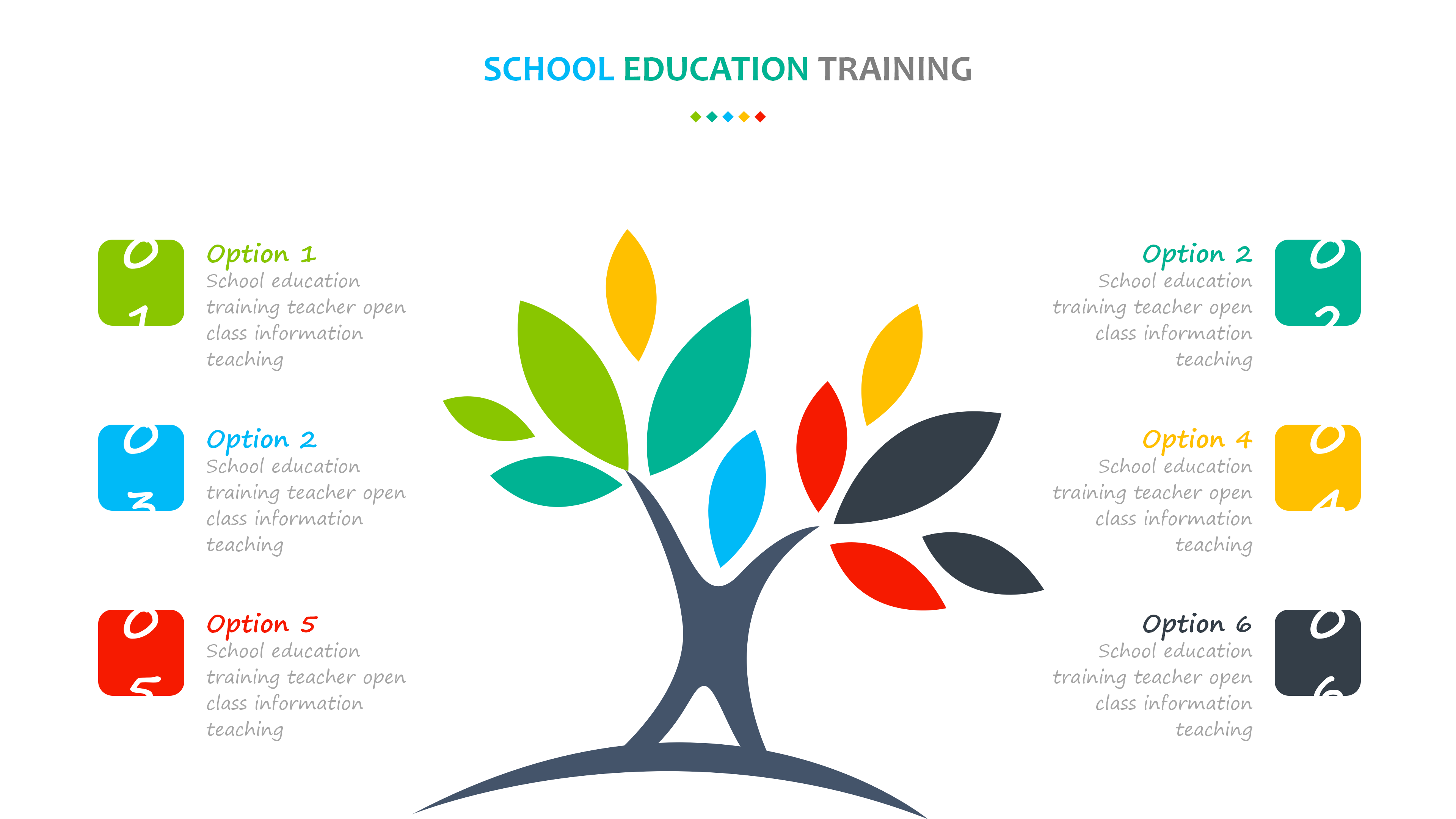 彩色简约教育培训儿童成长PPT模板