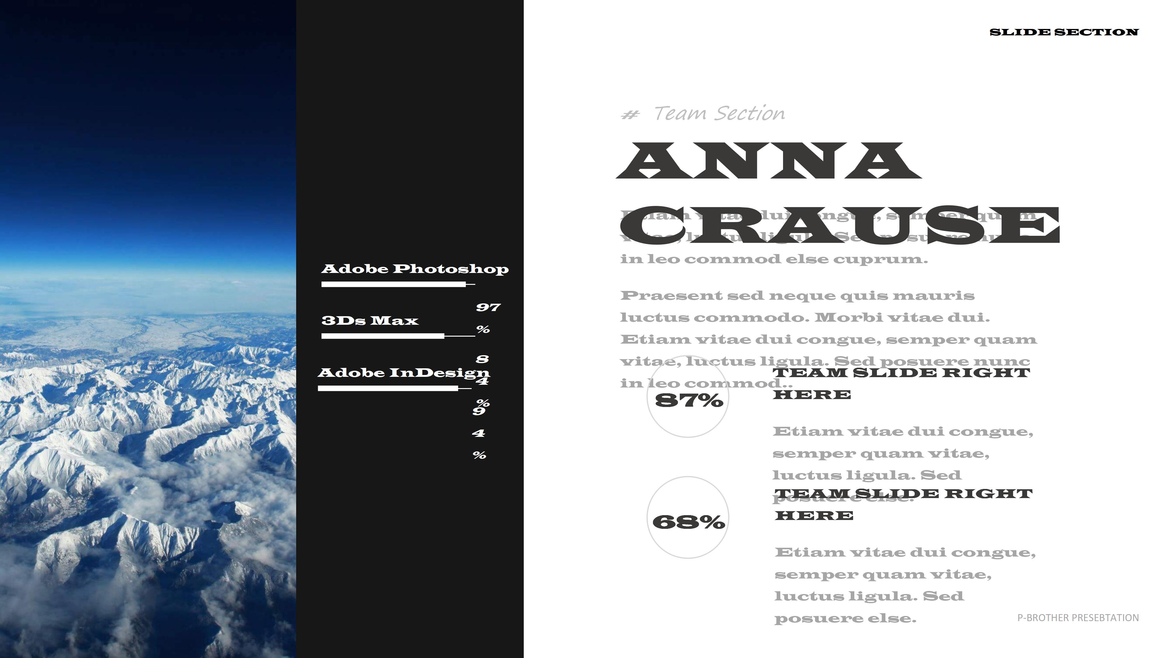 时尚现代欧美排版杂志风商务通用PPT模板