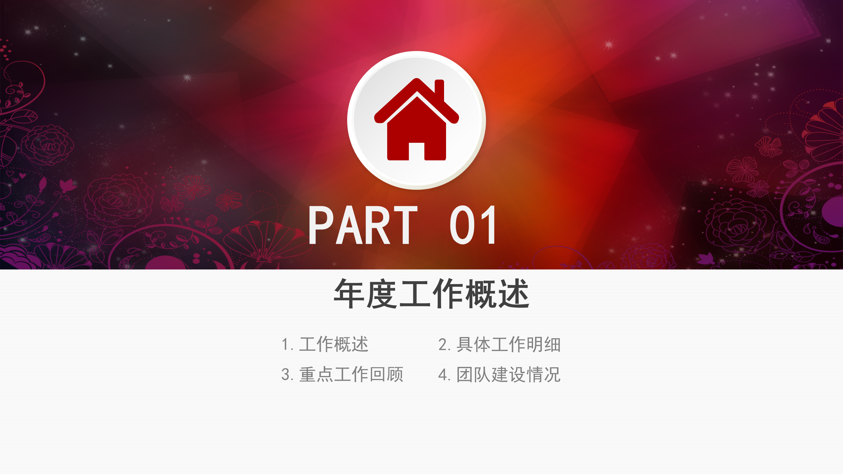 精品红色微立体商务汇报ppt模板