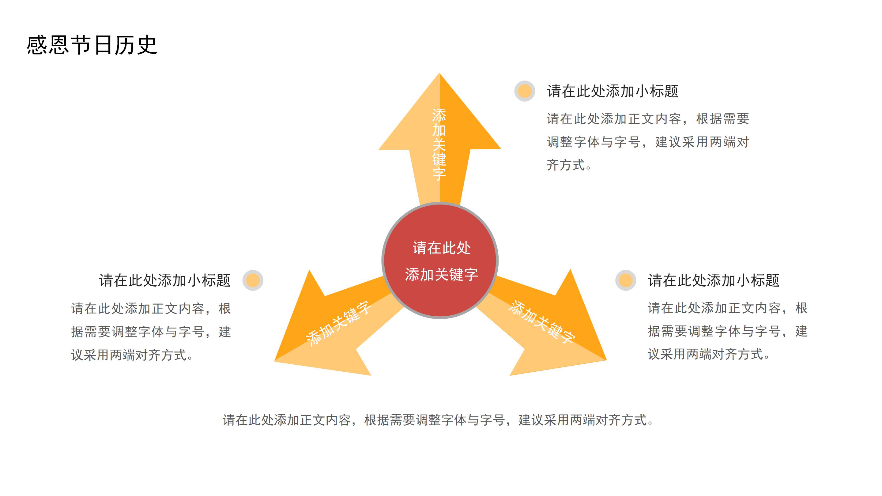 温馨现代水彩风感恩节活动策划PPT模板