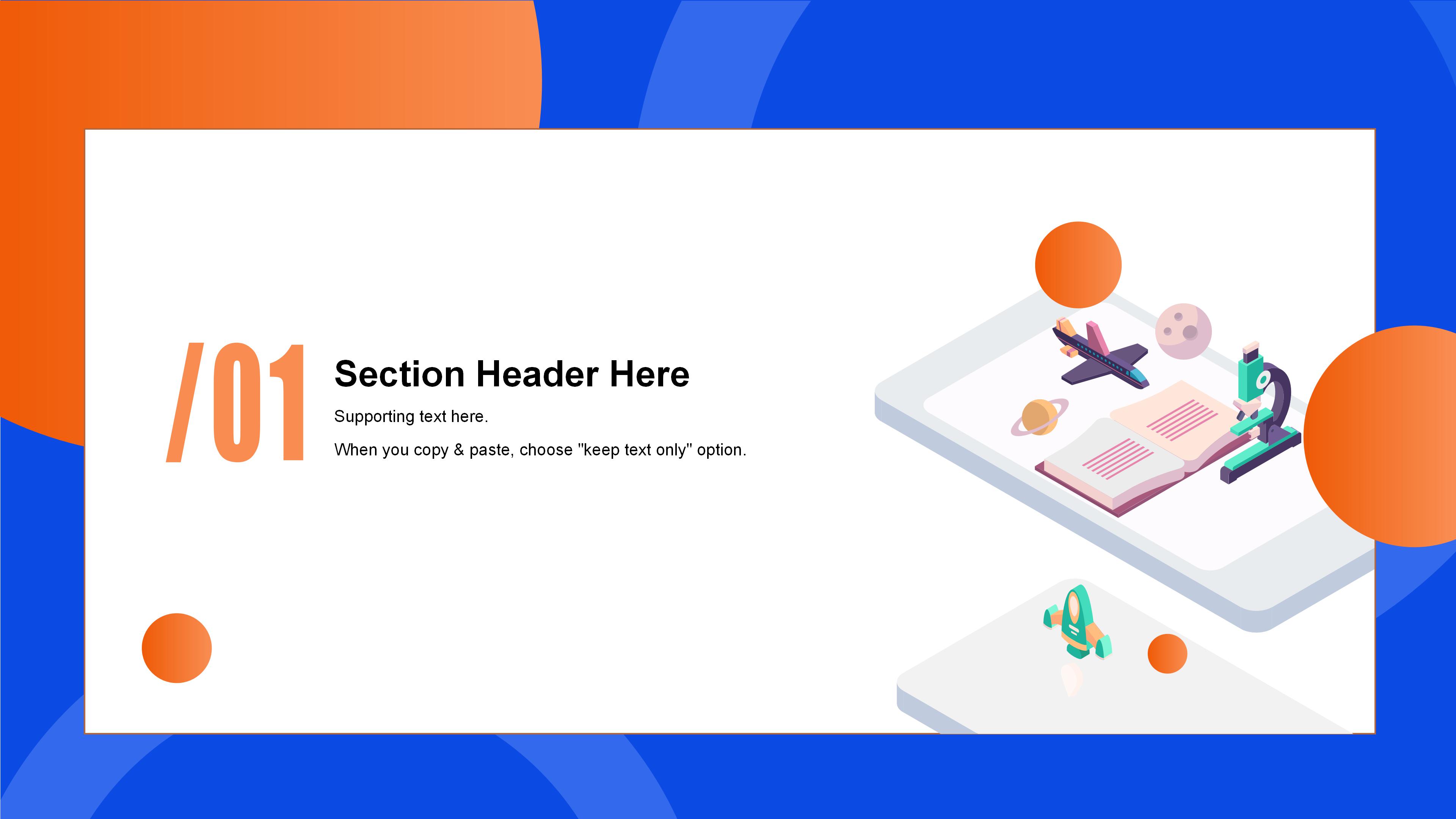 创意现代扁平插画商务工作汇报PPT模板