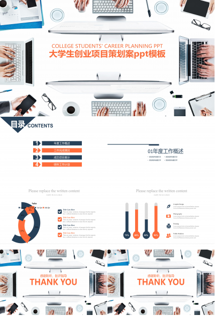 大学生创业项目策划案ppt模板