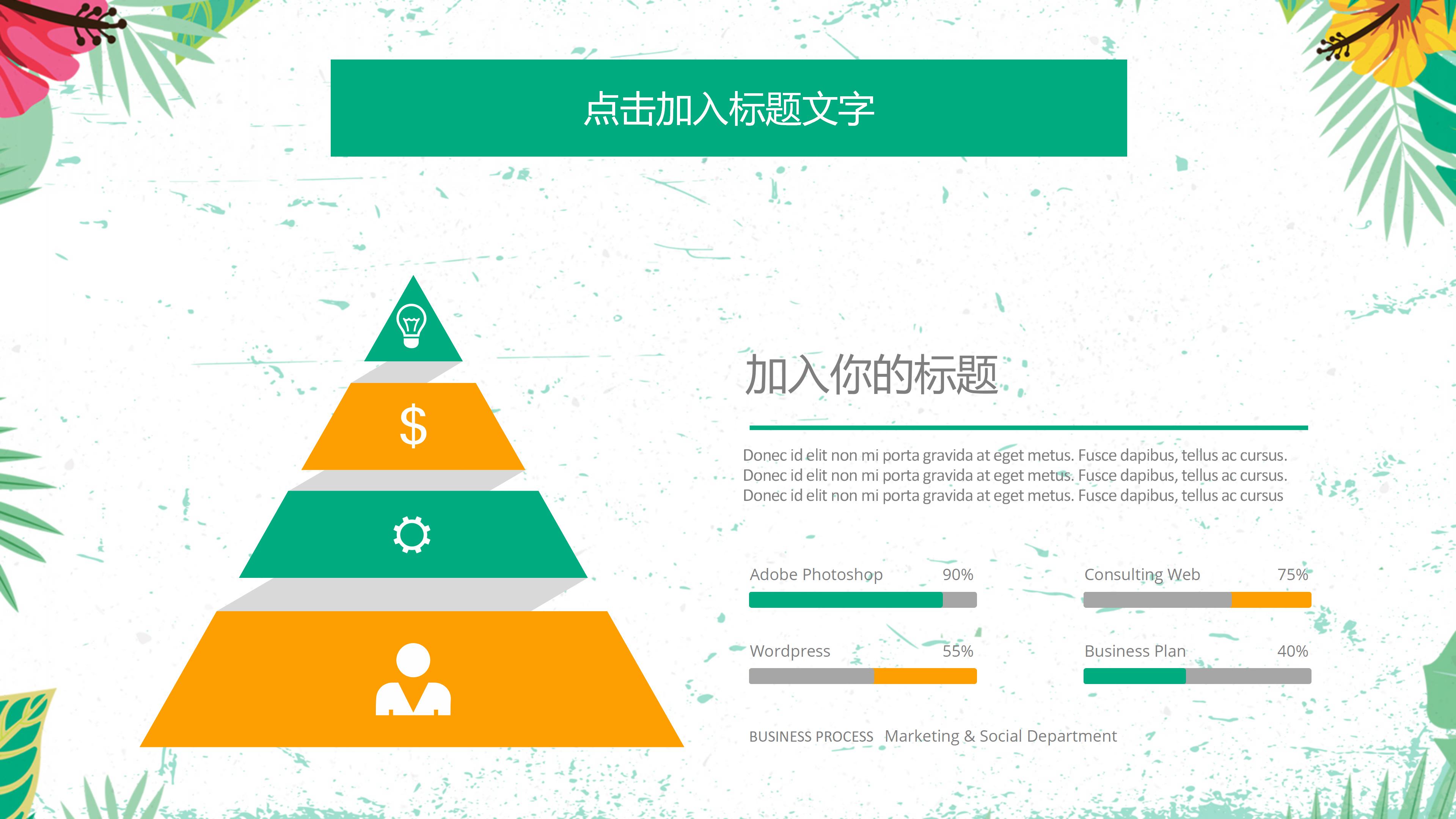 小学英语说课万能ppt模板