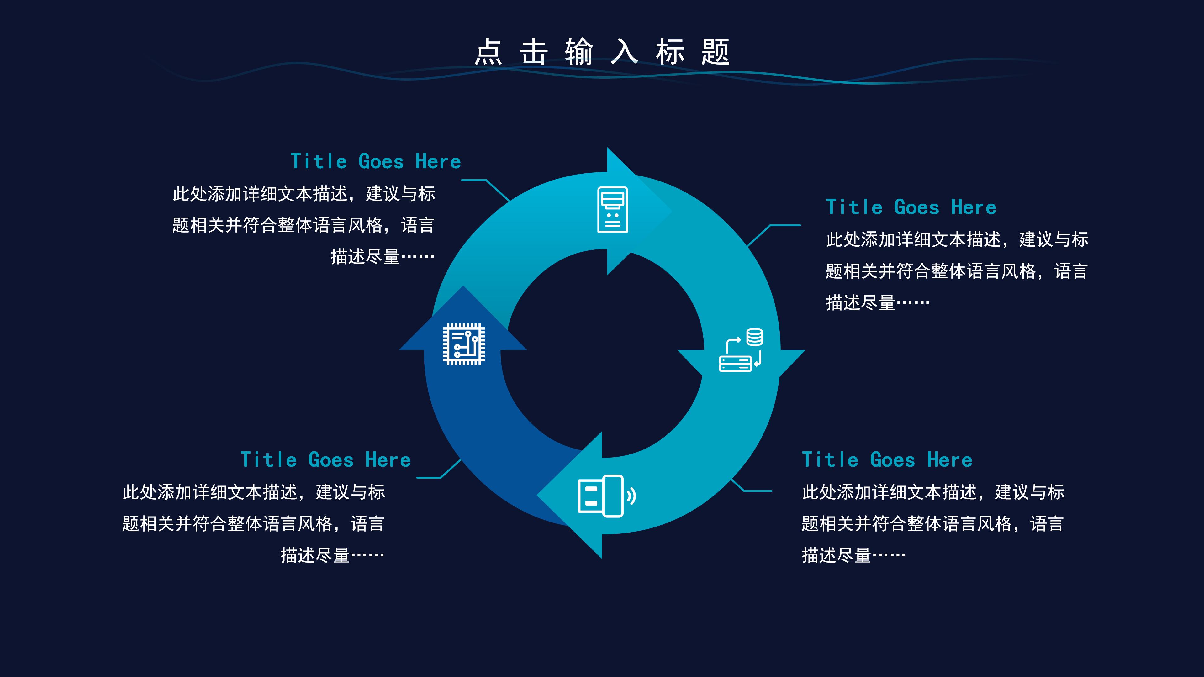 时尚流体线条感背景企业员工培训PPT模板