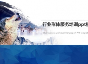 行业形体服务培训ppt模板
