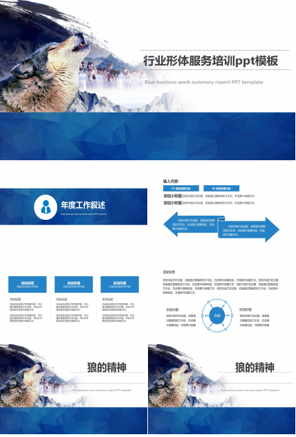 行业形体服务培训ppt模板
