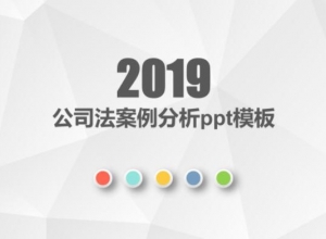 公司法案例分析ppt模板