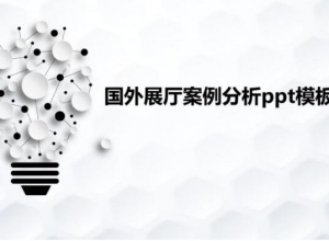 国外展厅案例分析ppt模板