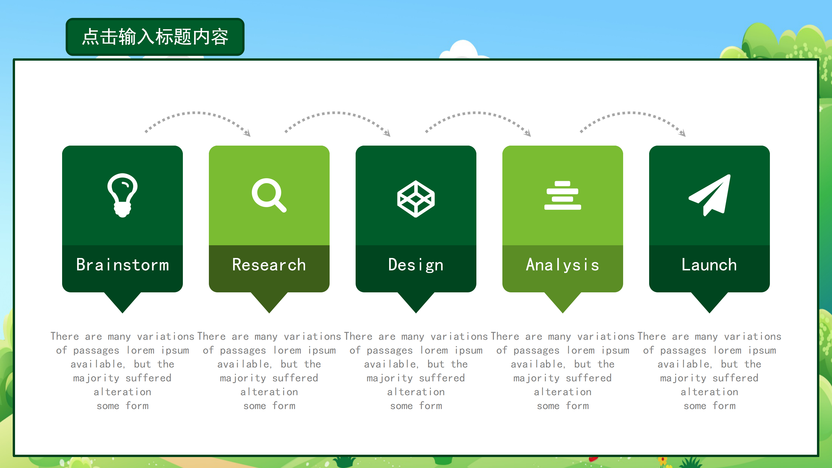 卡通动画幼儿园总结幼儿教育PPT模板