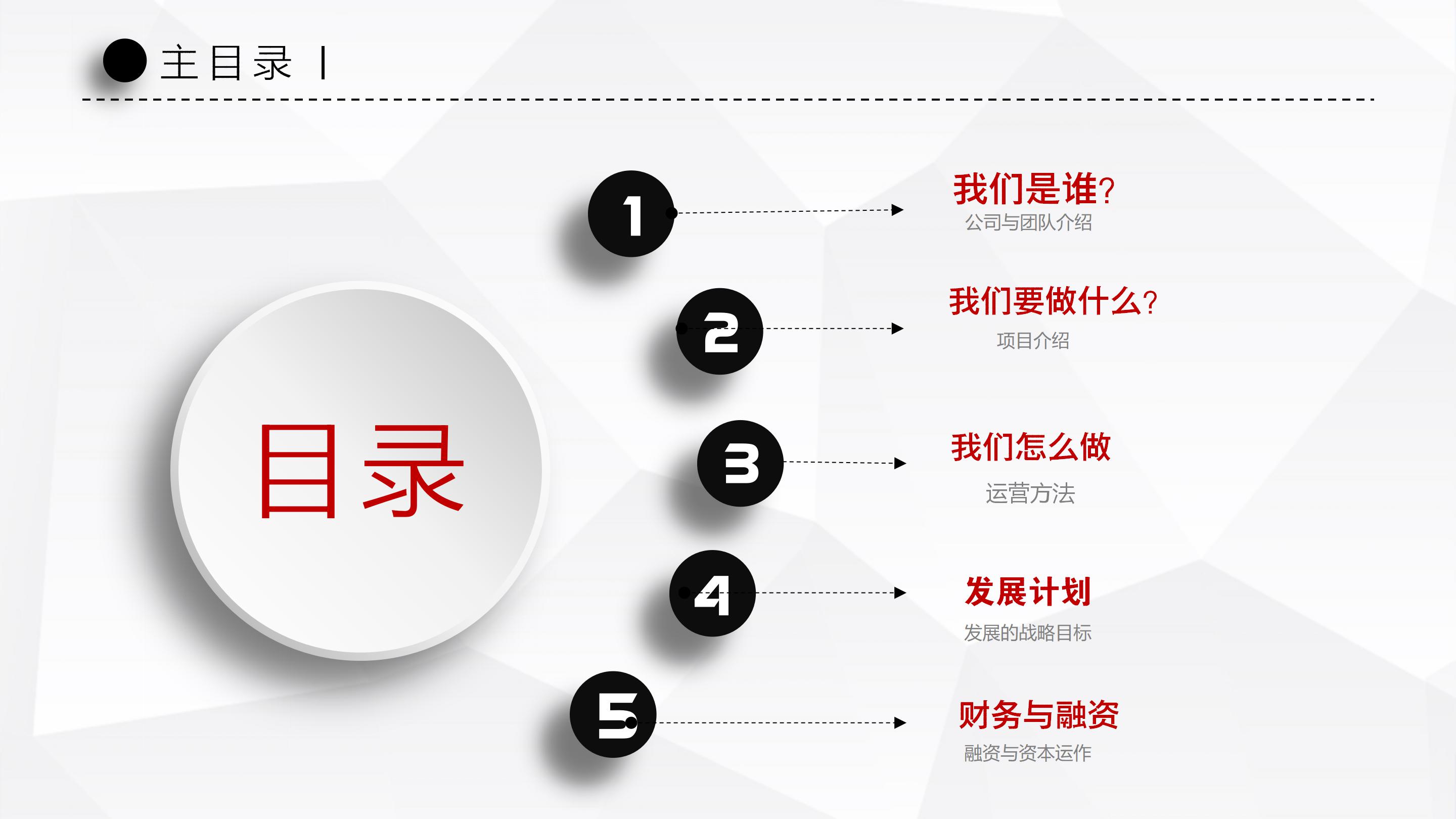 时尚淡雅灰白微立体风商业计划书PPT模板