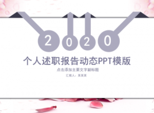 清新个人述职报告动态PPT模版