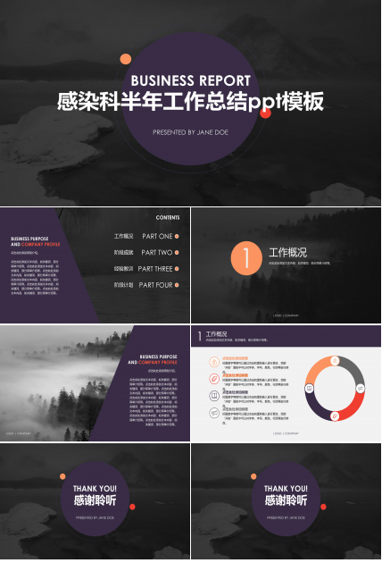 感染科半年工作总结ppt模板