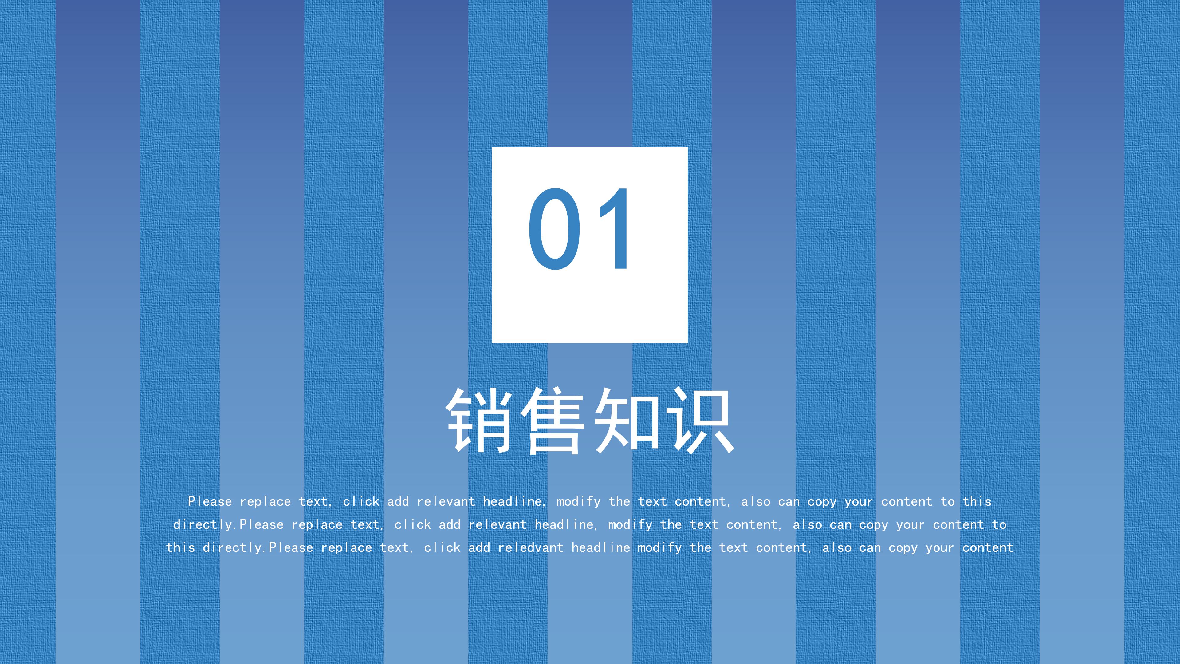 简洁大气现代感企业销售技巧培训PPT模板