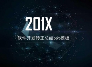 软件开发转正总结ppt模板