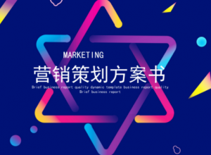 时尚炫彩商业营销策划方案书PPT模板