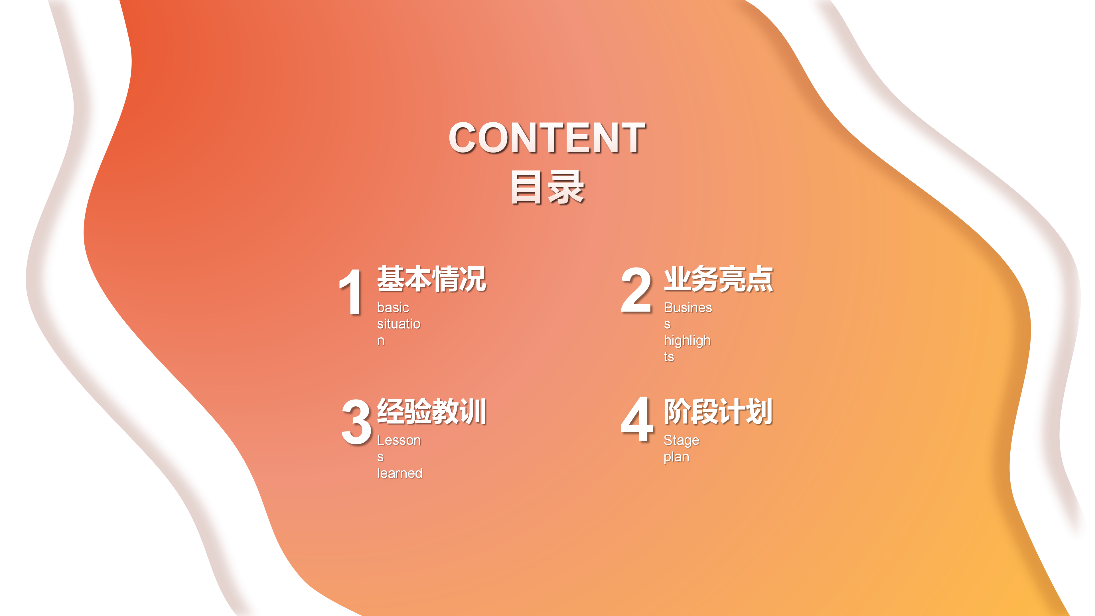 创意流动橙黄时尚通用PPT模板