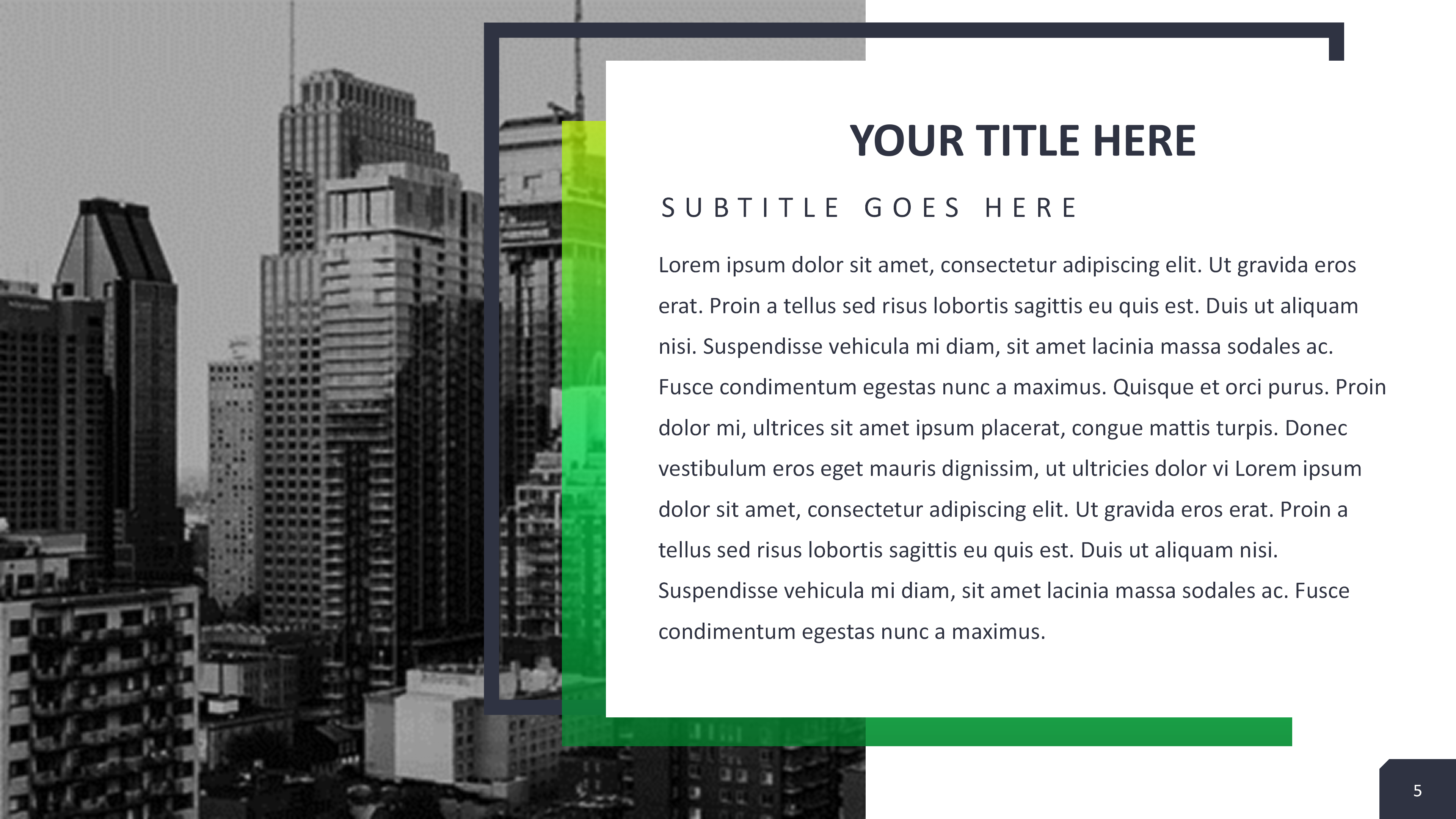 现代时尚排版商务PPT模板