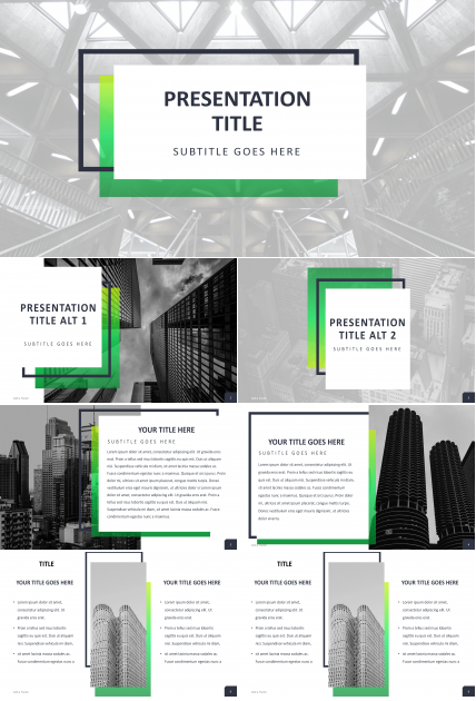 现代时尚排版商务PPT模板