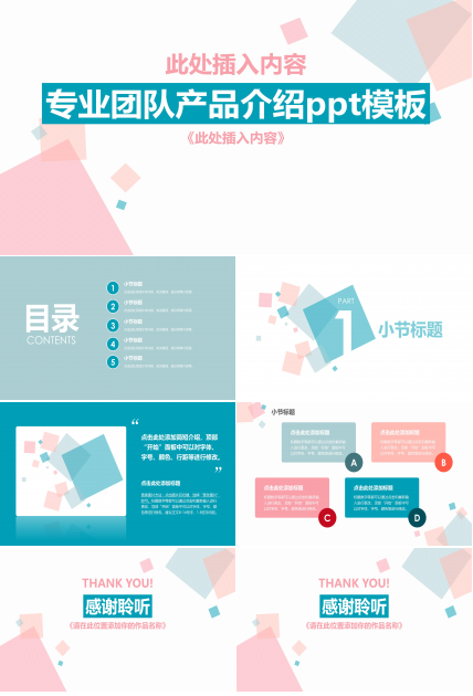 专业团队产品介绍ppt模板