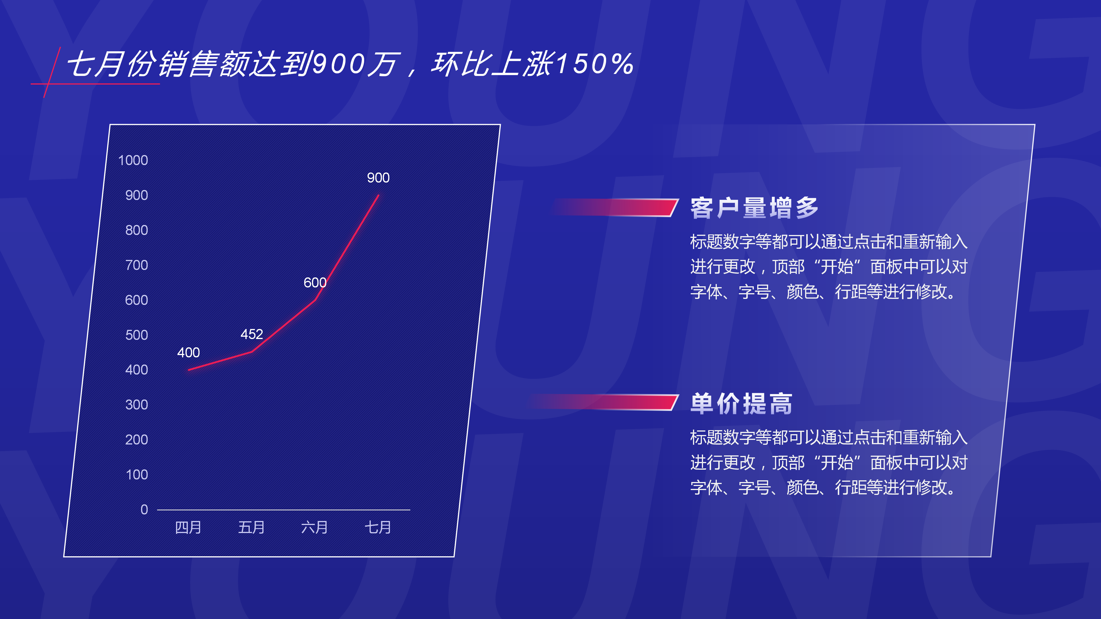 大气蓝色时尚娱乐行业通用PPT模板