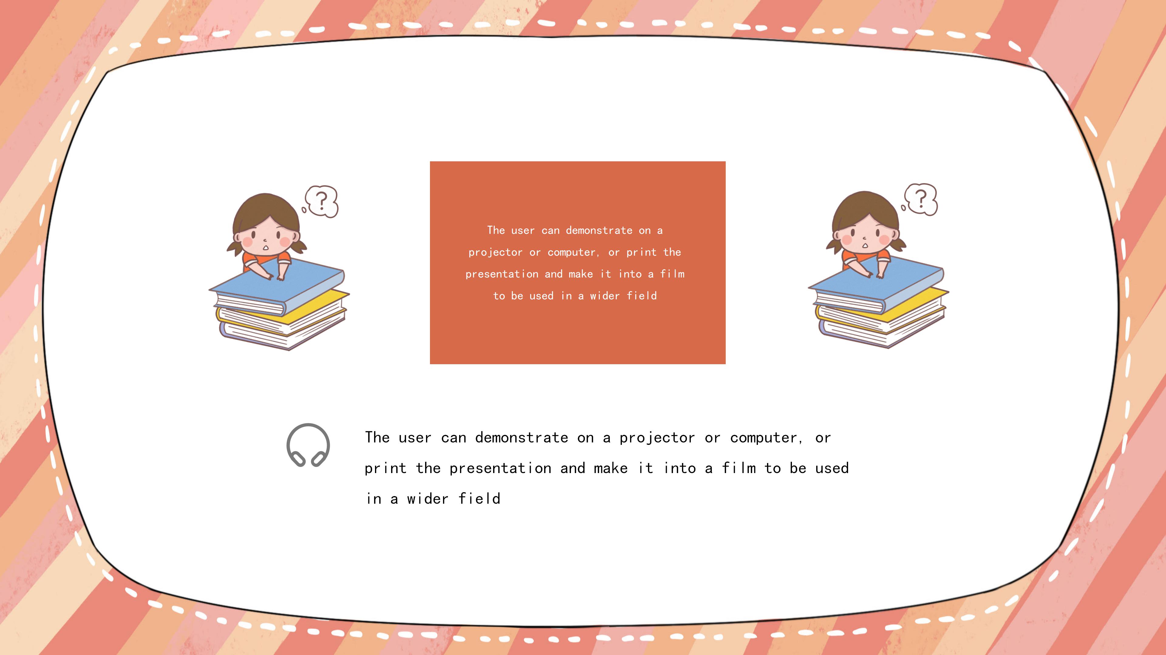 创意可爱卡通风小学生公开课教育PPT模板