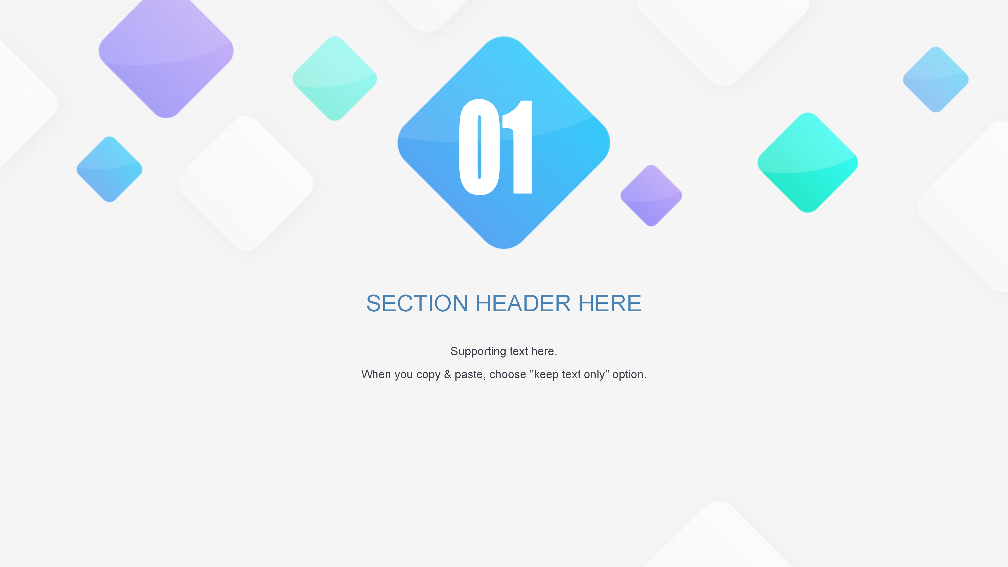 时尚蓝紫色精品通用PPT模板