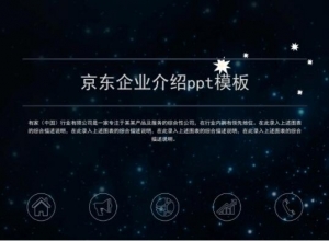 京东企业介绍ppt模板