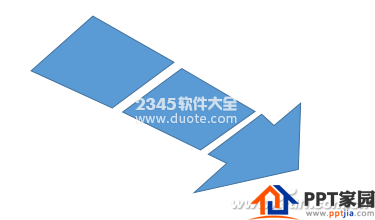 PPT如何制作出箭头图案