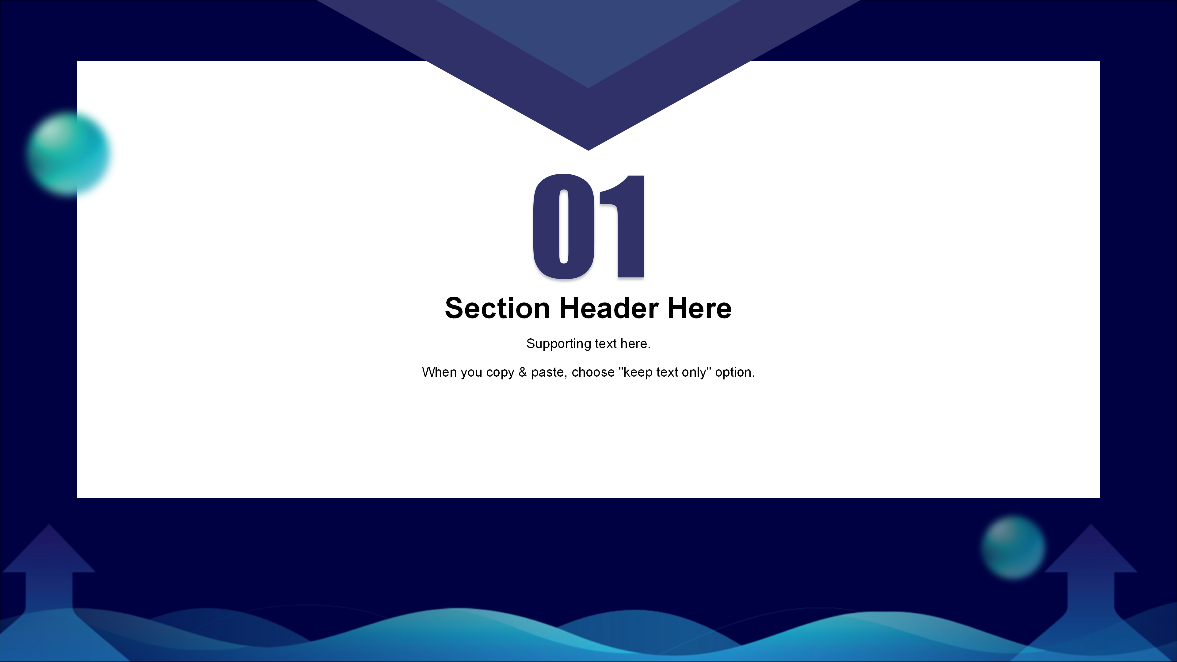 大气深蓝科技感信息化商务PPT模板