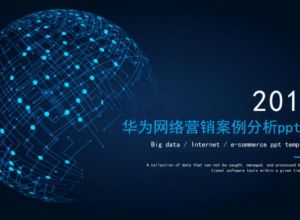 华为网络营销案例分析ppt模板