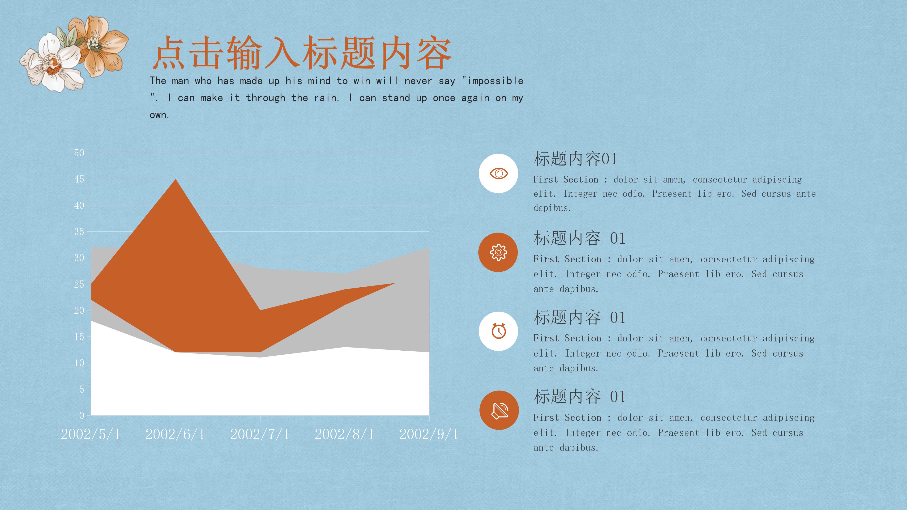 素雅清新水彩风大学开题报告PPT模板