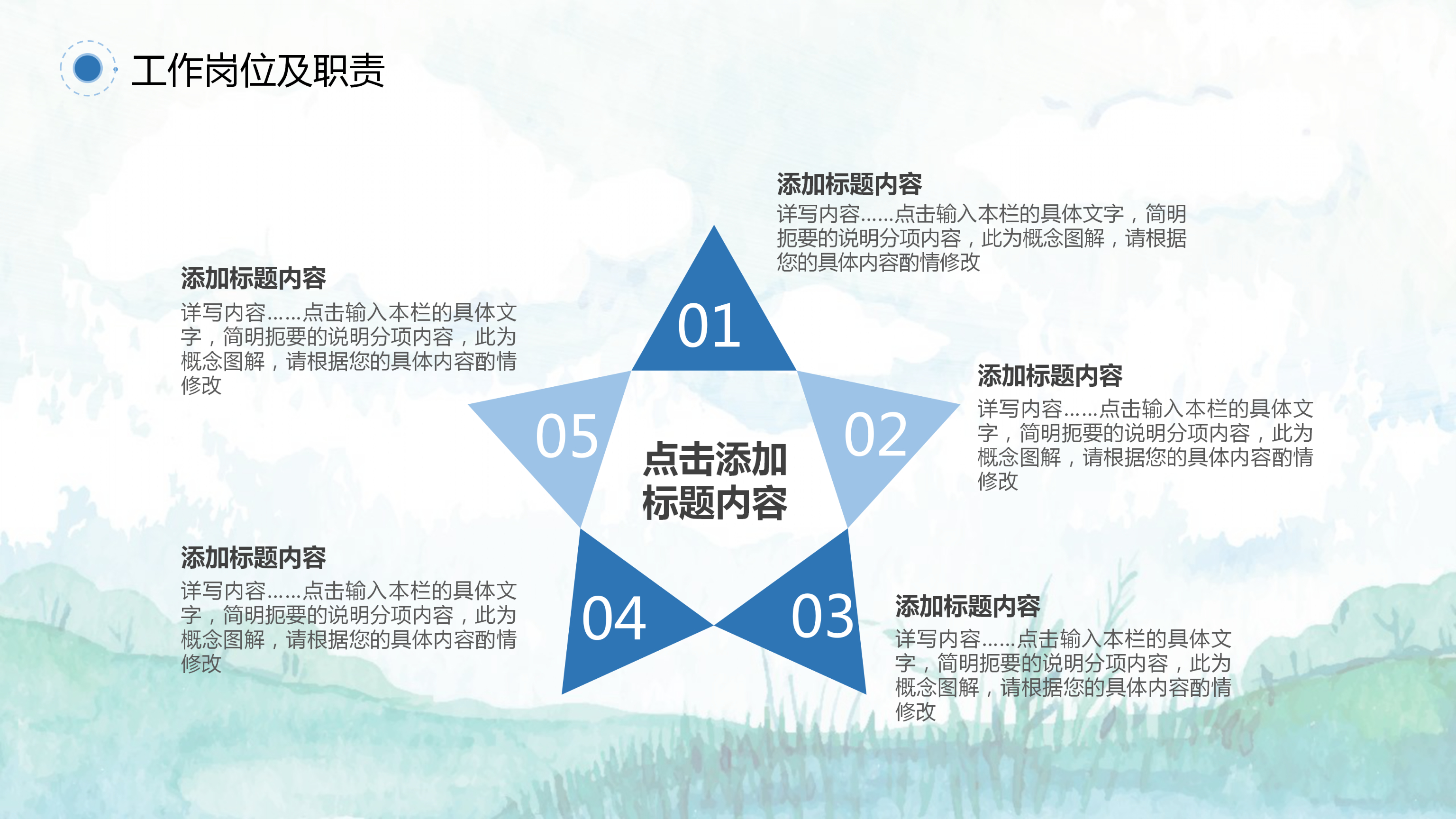 员工转正述职报告PPT模板