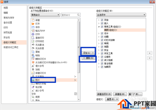 PPT技巧1:PPT如何自定义功能区