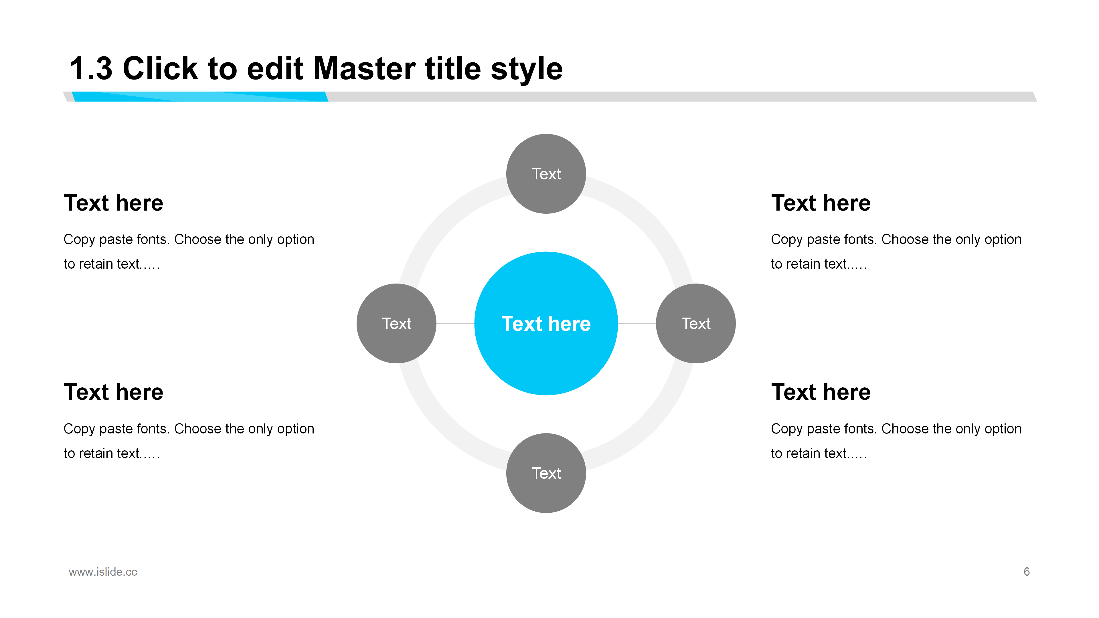 蓝色商务简约清新总结报告PPT模板