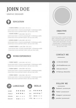 通用英文求职简历