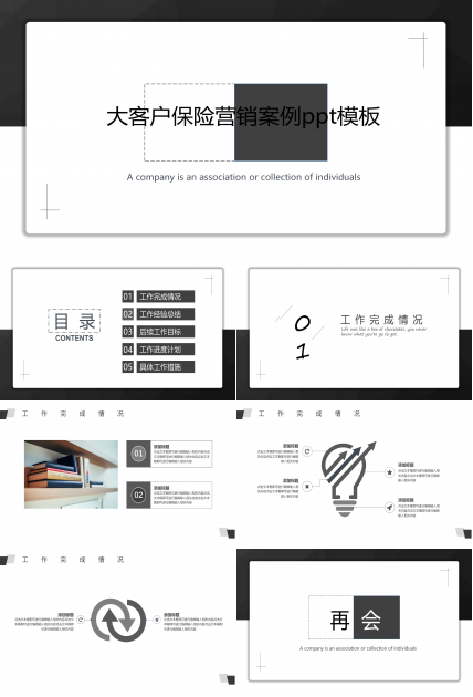 大客户保险营销案例ppt模板