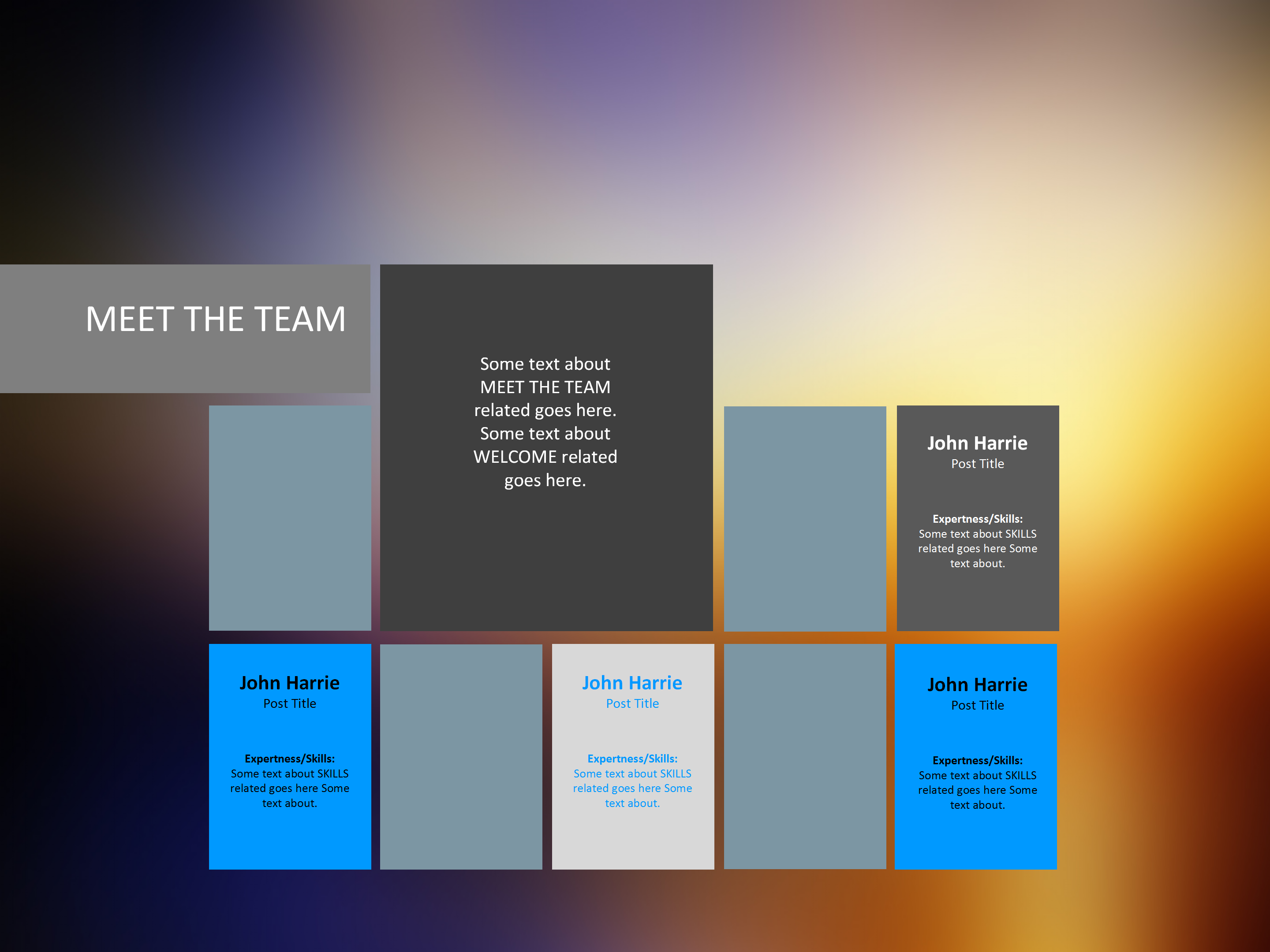 简约IOS风渐变色PPT模板