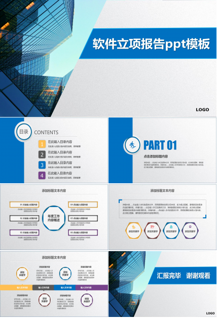 软件立项报告ppt模板