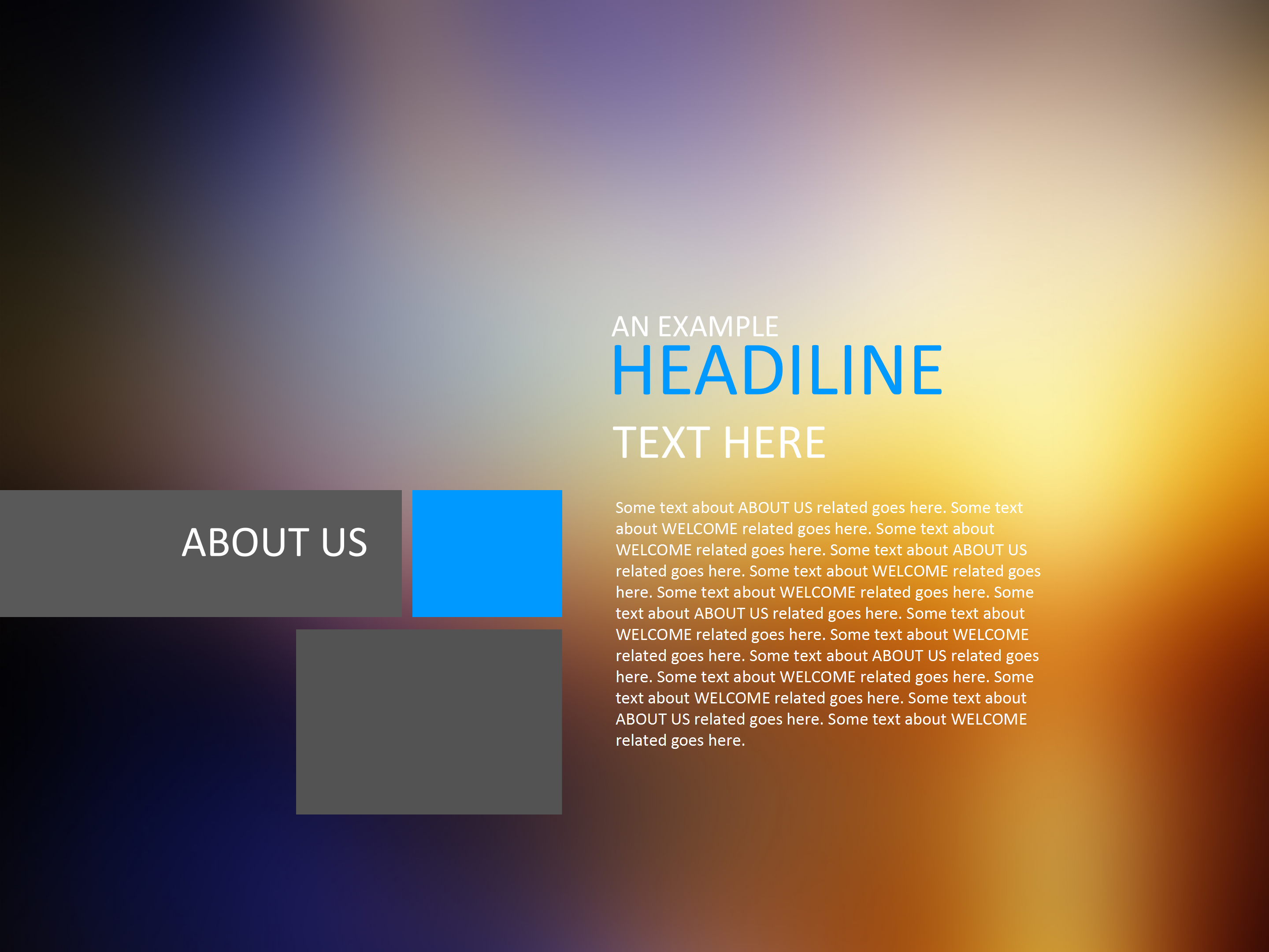 简约IOS风渐变色PPT模板